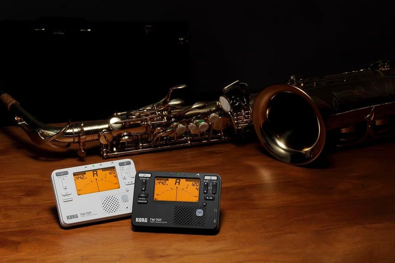 Korg مو tuner TM-70C وميترونوم مع ميكروفون ملامس، وضع الصوت، وضع النقل، ووضع الكروماتيك - أسود - Image 5